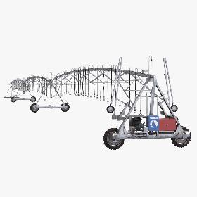 Center Pivot Irrigation System 3D model